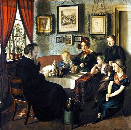Pastor Johann Wilhelm Rautenberg and his Family de Carl Julius Milde