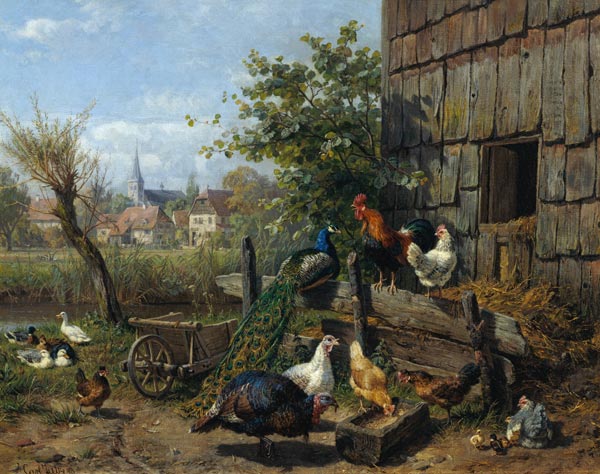 The Farmyard de Carl Jutz