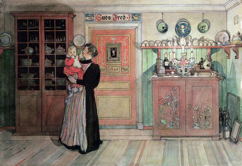 Between Christmas and New Year, from 'A Home' series de Carl Larsson