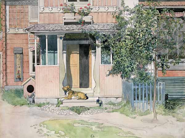 The Verandah, from 'A Home' series de Carl Larsson