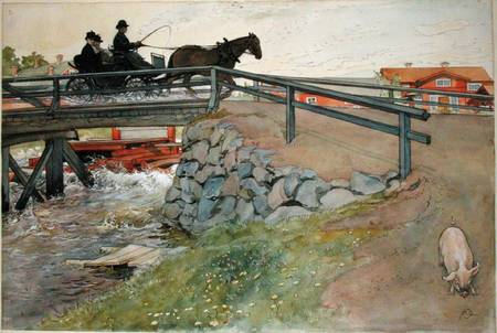 The Bridge, from 'A Home' series de Carl Larsson