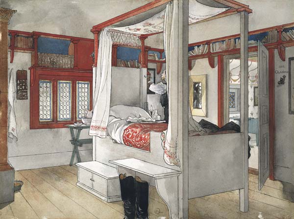 Daddy's Room, from 'A Home' series de Carl Larsson