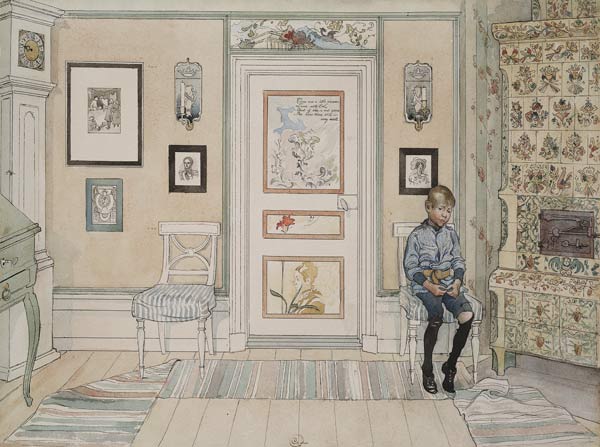 In the Corner, from 'A Home' series de Carl Larsson