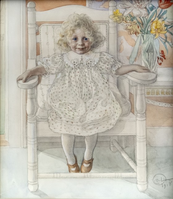 Portrait of Inga-Maria Thiel de Carl Larsson