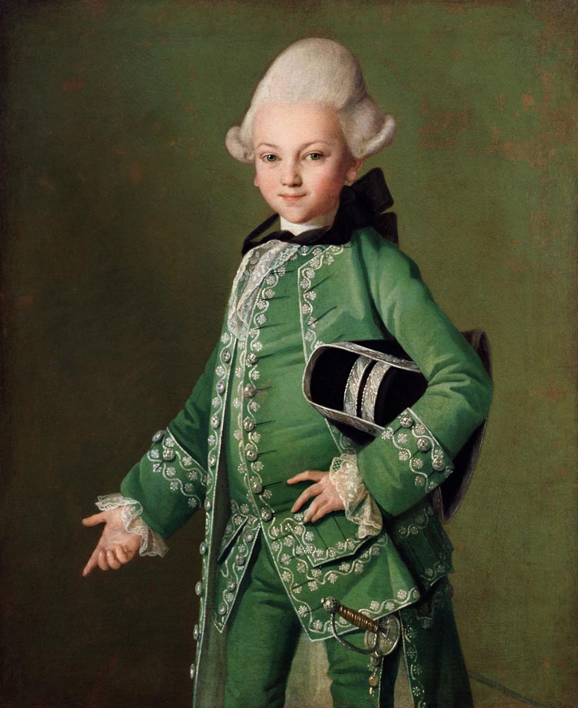 Portrait of Count Bobrinsky (1762-1813) as a Child de Carl Ludwig Christinek