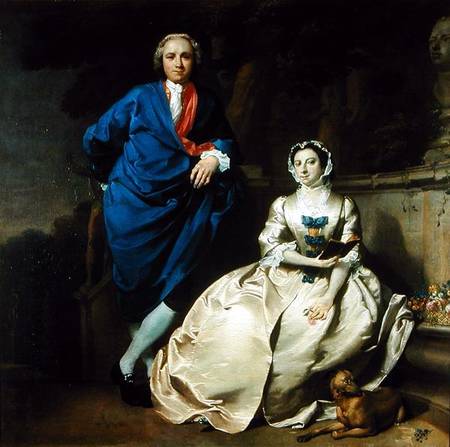 Portrait of George Michael Moser and his wife, Mary Moser de Carl Marcus Tuscher