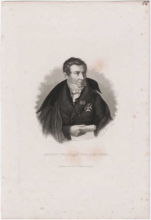 August Wilhelm von Schlegel (1767-1845) de Carl Mayer