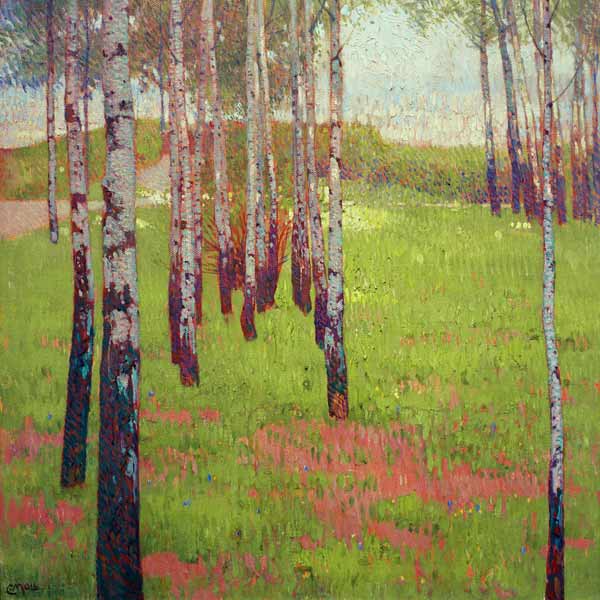 Birch Forest de Carl Moll
