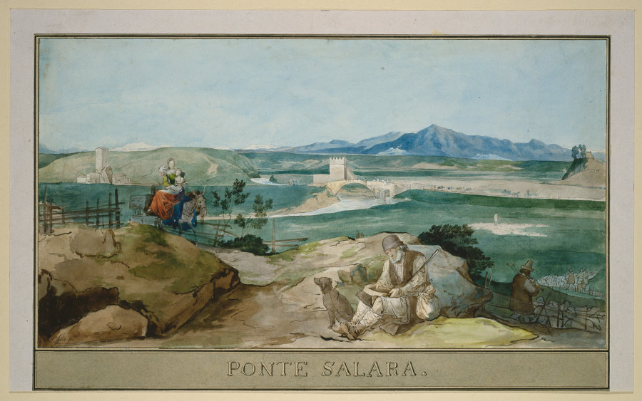 Landschaft bei Rom mit dem Ponte Salario de Carl Philipp Fohr