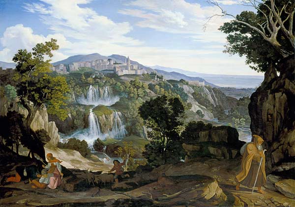 The waterfalls of Tivoli. de Carl Philipp Fohr