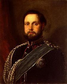 Portrait of the grand duke Nikolaus Friedrich Pete