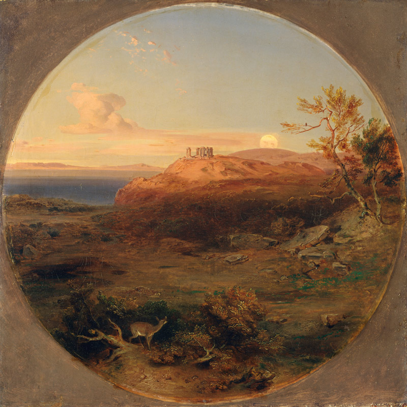 Greek Landscape on the Island of Aegina de Carl Rottmann