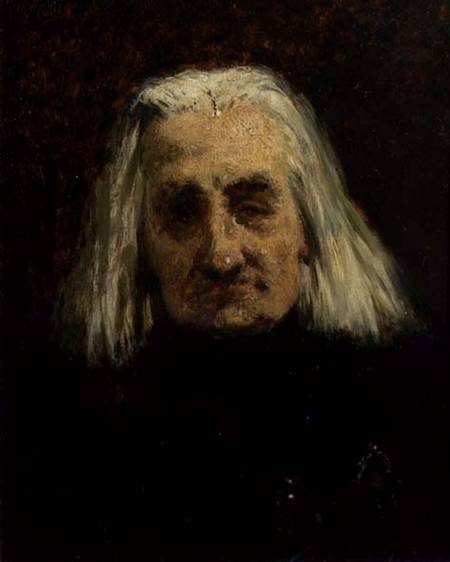 Portrait of Franz Liszt (1811-1886) de Carl Schlosser