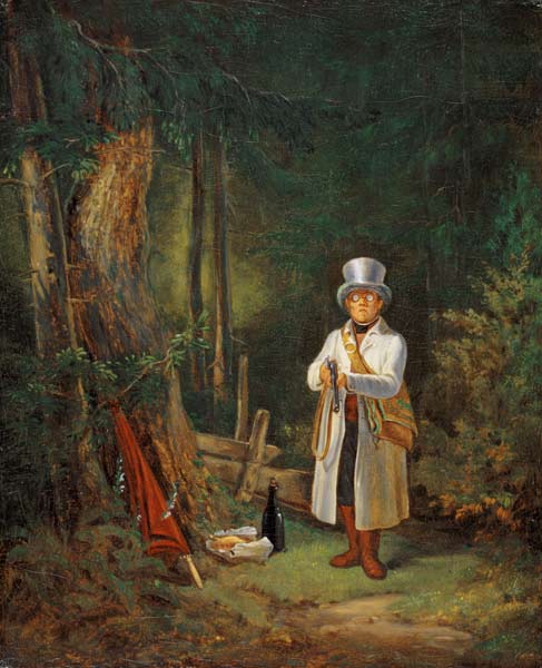 The once-a-month huntsman de Carl Spitzweg