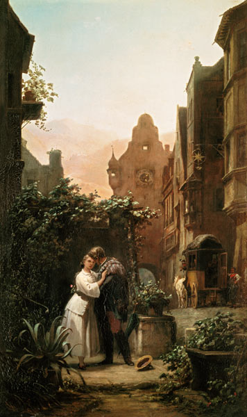 Carl Spitzweg / Farewell / c.1855 de Carl Spitzweg