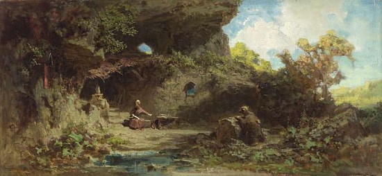 A Hermit in the Mountains de Carl Spitzweg
