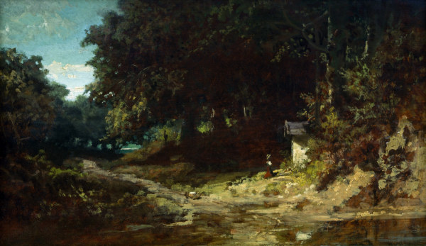 Spitzweg / Girl Praying in Woods / 1870 de Carl Spitzweg