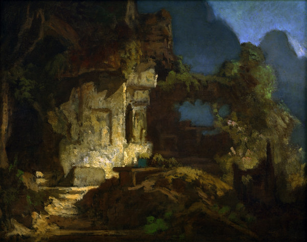 Spitzweg / Rock Chapel / Painting / 1865 de Carl Spitzweg