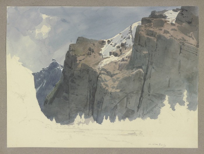 Alpine landscape de Carl Theodor Reiffenstein