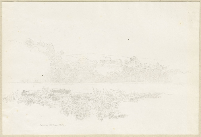 Blick über die Lahn auf Nassau de Carl Theodor Reiffenstein