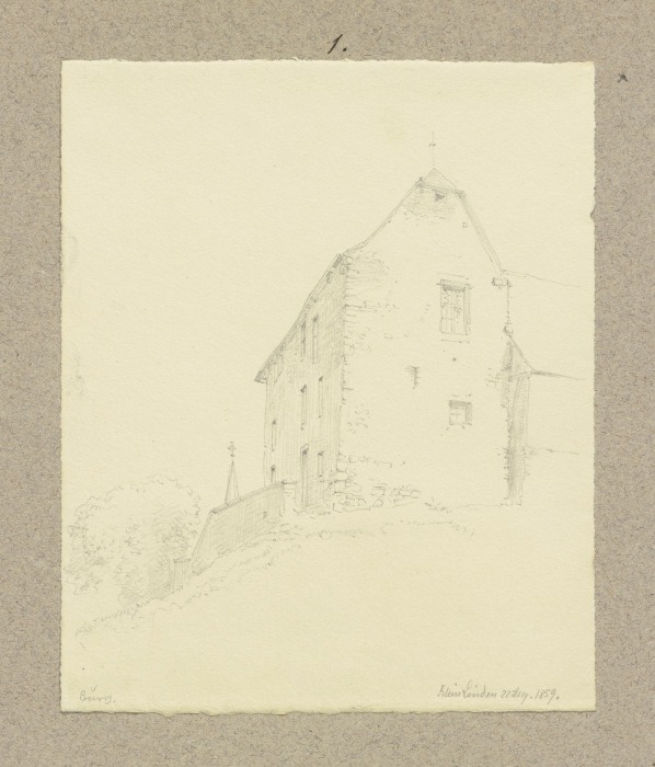 Castle in Klein-Linden de Carl Theodor Reiffenstein