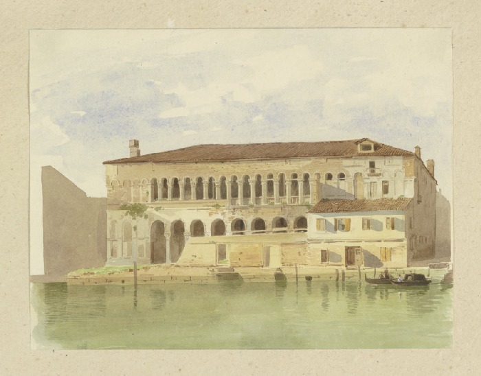 Der Fontego dei Turchi in Venedig de Carl Theodor Reiffenstein