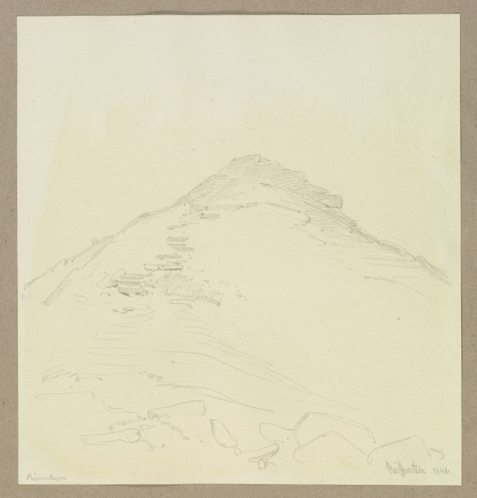 Die Schneekoppe im Riesengebirge de Carl Theodor Reiffenstein