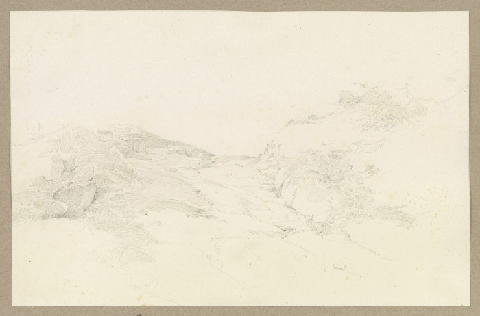 Rocky landscape de Carl Theodor Reiffenstein