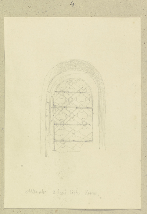 Fenster einer Kirche in Altenahr de Carl Theodor Reiffenstein