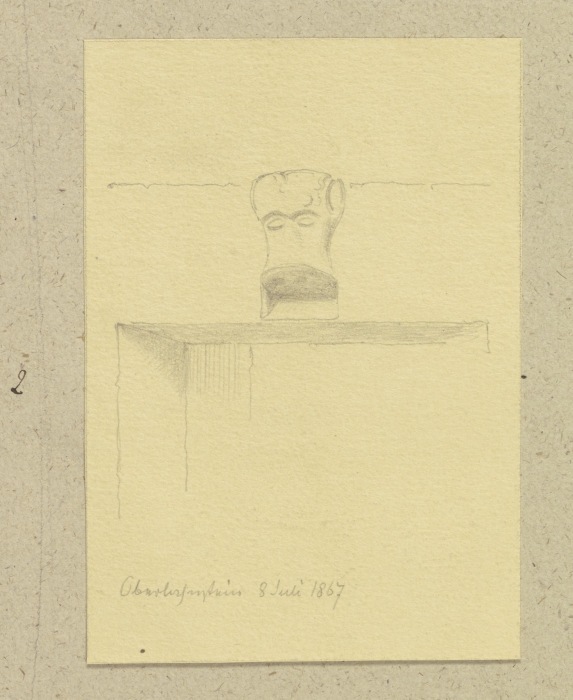 Figürliche Zier eines Türsturzes in Oberlahnstein de Carl Theodor Reiffenstein