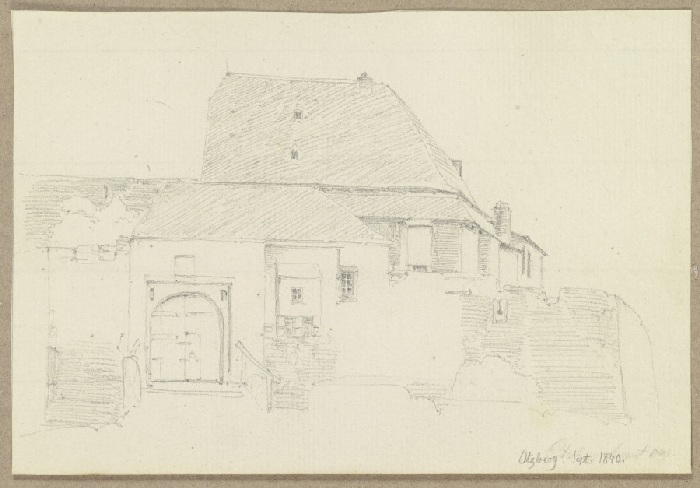 Gebäudeensemble in Otzberg de Carl Theodor Reiffenstein