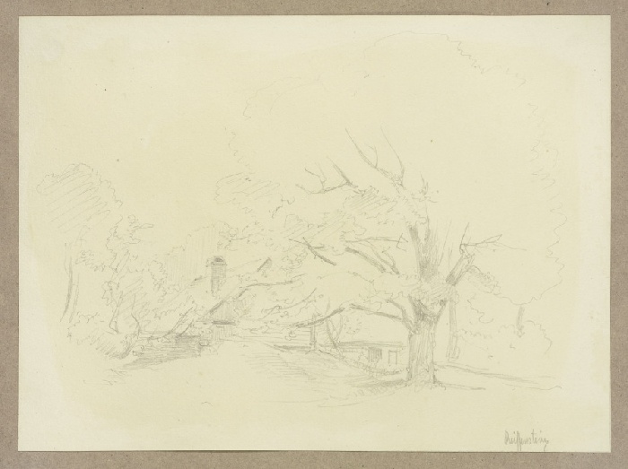 House between trees de Carl Theodor Reiffenstein