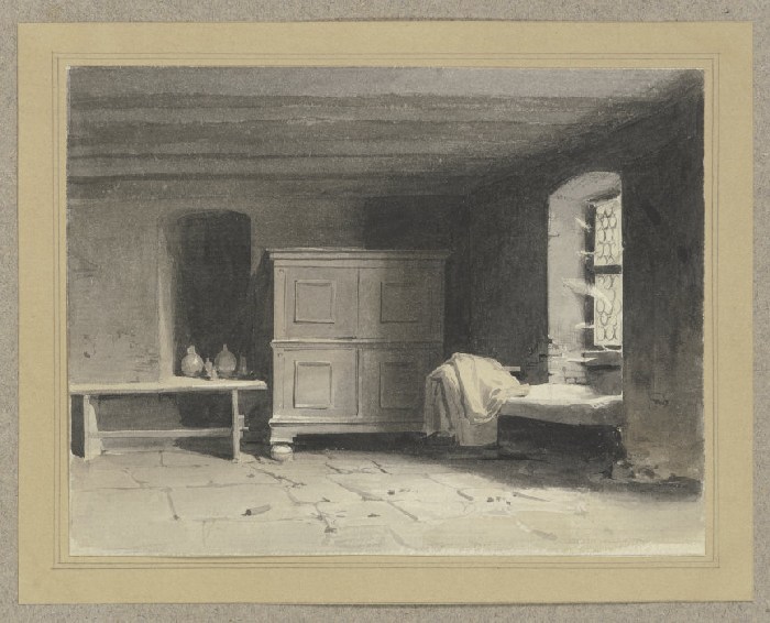 Inneres einer Schlafkammer de Carl Theodor Reiffenstein