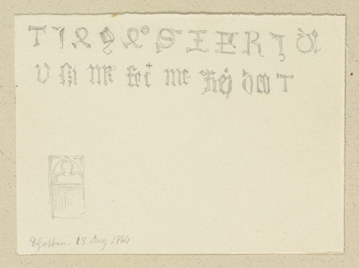 Inscriptions in Schotten de Carl Theodor Reiffenstein