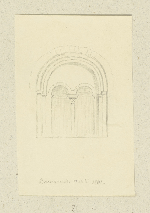 Romanisches Biforium in Bacharach de Carl Theodor Reiffenstein