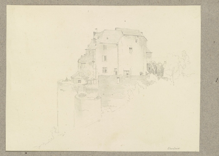 Oberstein castle (?) de Carl Theodor Reiffenstein