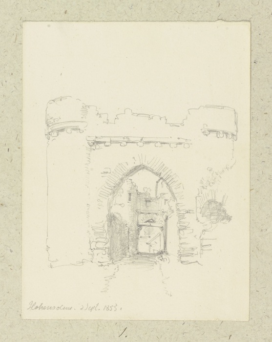 Verfallenes Tor in Hohensolms de Carl Theodor Reiffenstein