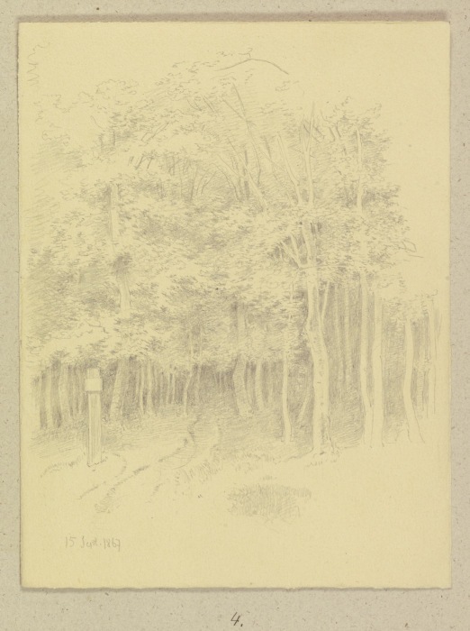 Edge of a wood de Carl Theodor Reiffenstein