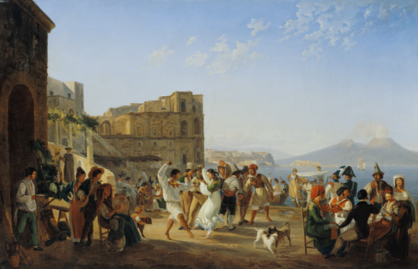 Italian Dancing, Naples de Carl Wilhelm Götzloff