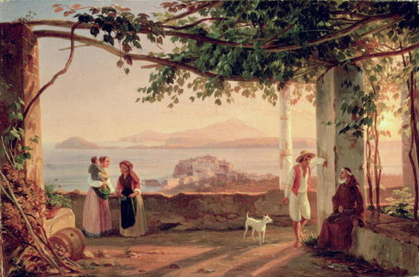 Pozzuoli, c.1831 (oil on canvas) de Carl Wilhelm Götzloff