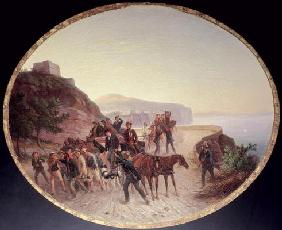 The Capture of Guido Edmondo, c.1864 (oil on canvas on wood)