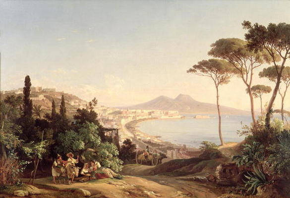 View of Naples, 1837/38 (oil on canvas) de Carl Wilhelm Götzloff