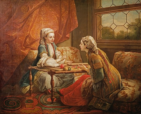 Madame de Pompadour in the role of fortuneteller de Carle van Loo