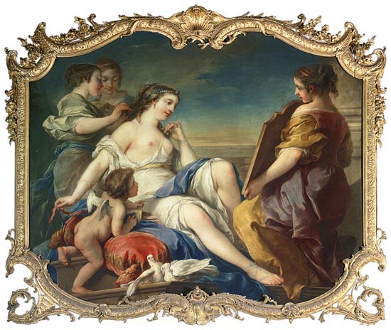 Venus at her Toilet de Carle van Loo