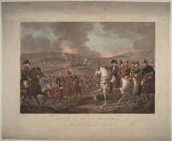 The Battle of Borodino on August 26, 1812 de Carle Vernet