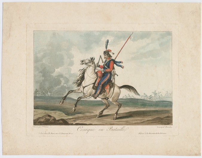 Cossack at the battle de Carle Vernet