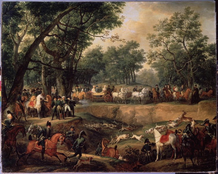 Napoleon on a Hunt in the Compiègne Forest de Carle Vernet