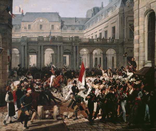 The Duke of Orleans Leaves the Palais-Royal and Goes to the Hotel de Ville on 31st July 1830 de Carle Vernet