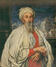 Bildnis eines Mannes in türkischem Kostüm. de Carlo Antonio Sacconi