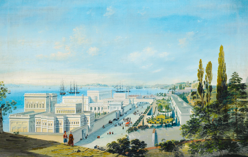 The Ciragan Palace in Constantinople de Carlo Bossoli